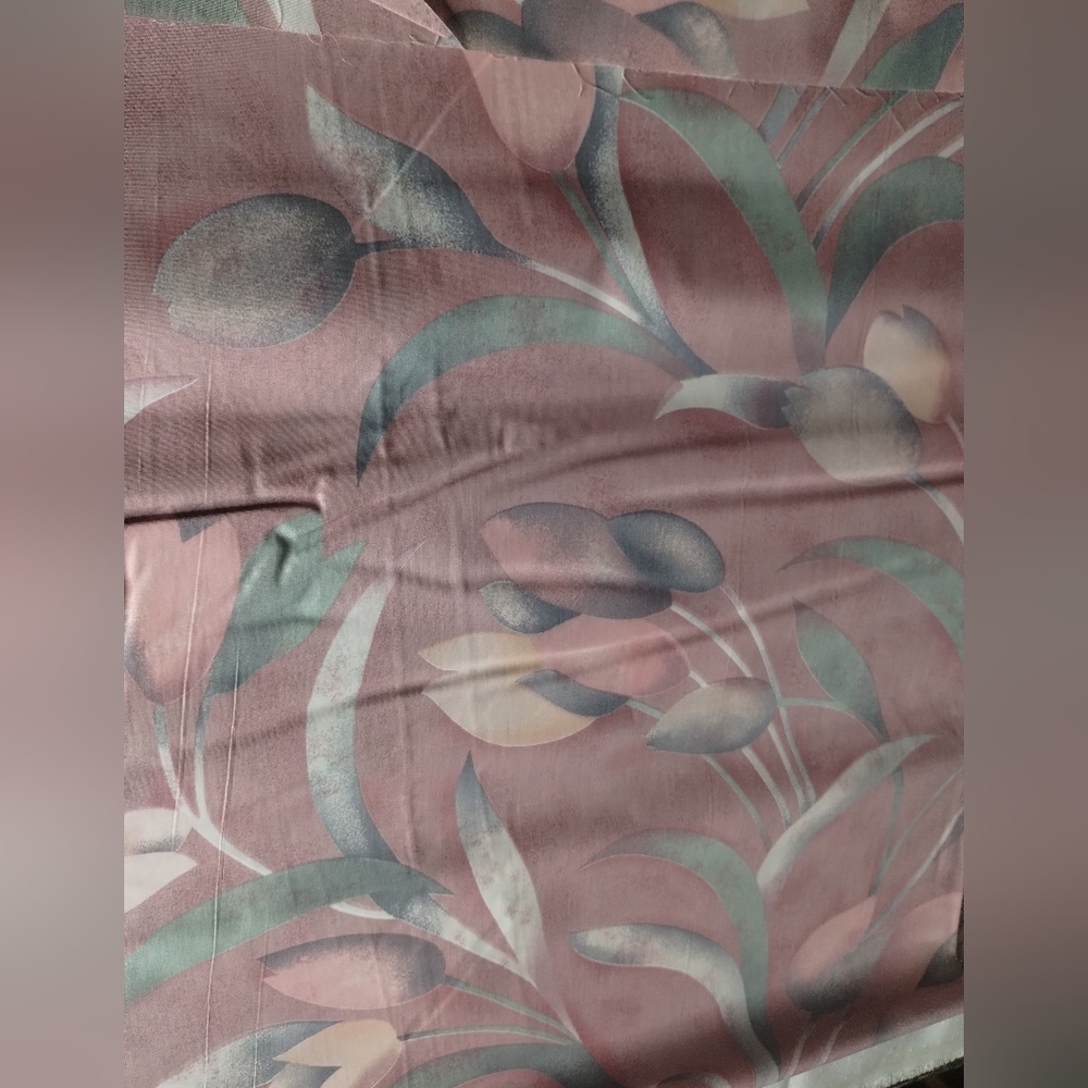 New 3 Continuous Yards Of Floral Pattern Fabric Sewing Crafts Quilting